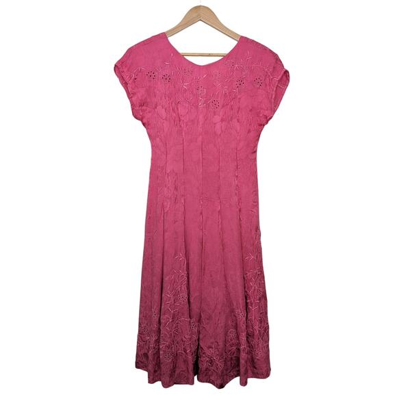 Hand-dyed Vintage Silk Dress - Picture 1 of 7